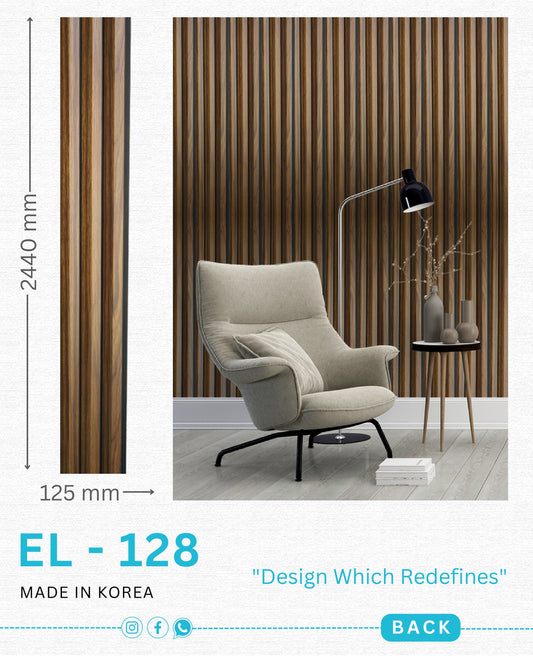 EL-128 Interior Louver Panel 2440mm x 125mm