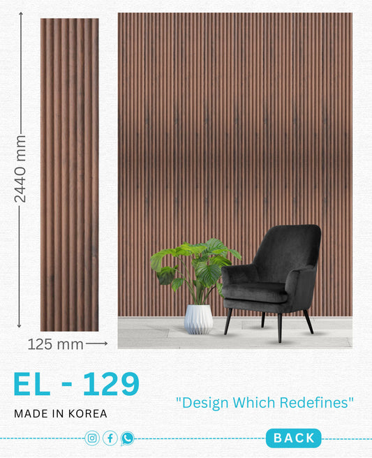 EL-129 Interior Louver Panel 2440mm x 125mm