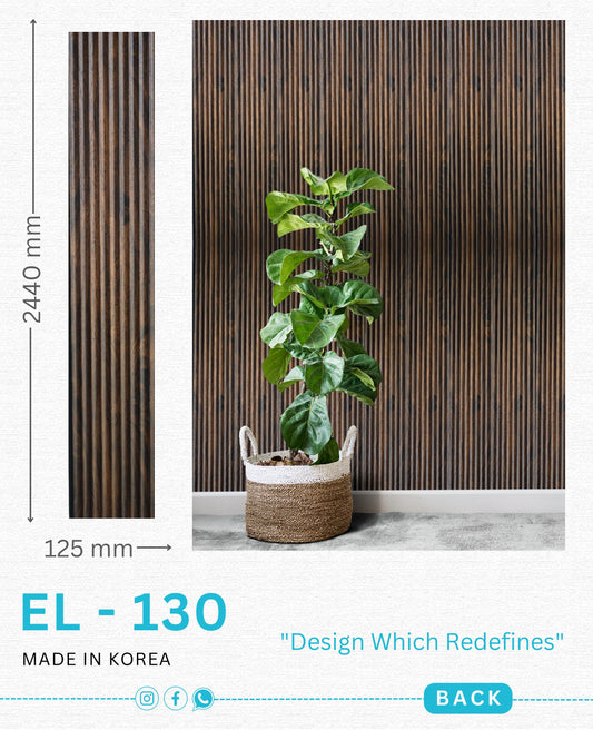 EL-130 Interior Louver Panel 2440mm x 125mm