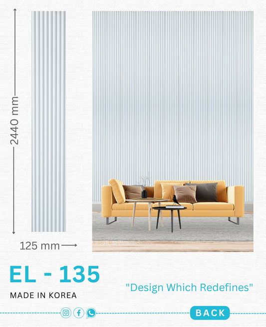 EL-135 Interior Louver Panel 2440mm x 125mm