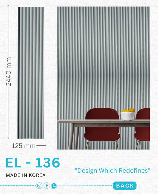 EL-136 Interior Louver Panel 2440mm x 125mm
