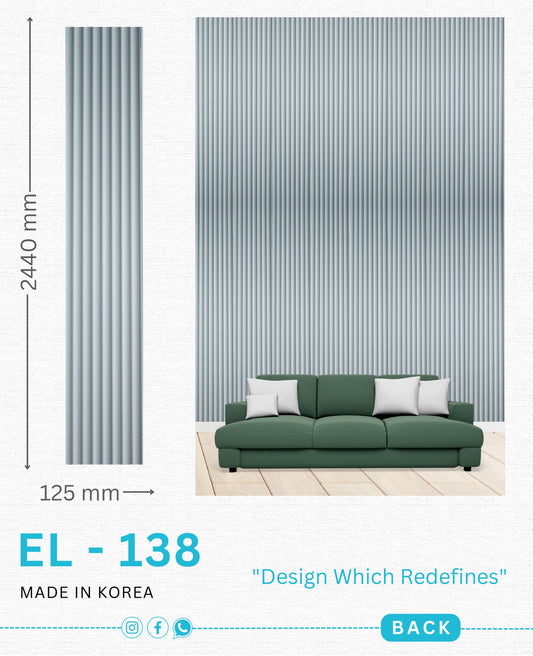 EL-138 Interior Louver Panel 2440mm x 125mm
