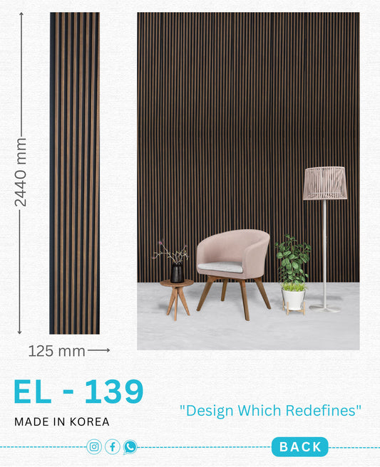 EL-139 Interior Louver Panel 2440mm x 125mm