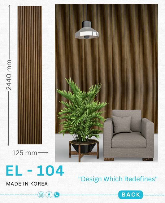 EL-104 Interior Louver Panel 2440mm x 125mm