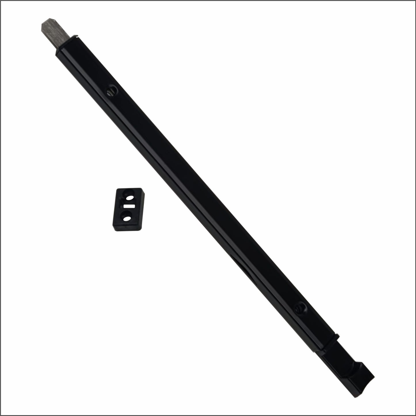 TB014 Tower Bolt | Black | Aluminium | Metal Flush Bolt F Multi-Size High Quality Aluminum Alloy Material Black Door Lock Flush Bolt