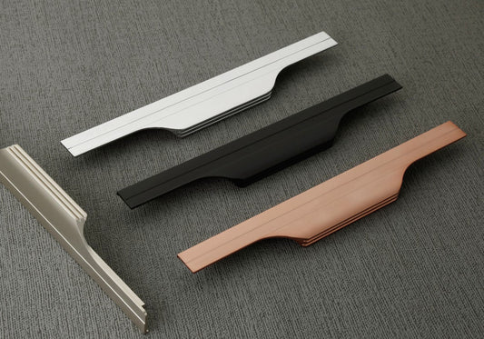 WH023 Aluminium Modern and Sleek Wardrobe Handle | Cabinet Handle | Wooden Furniture Handle | Door Handle| per inch