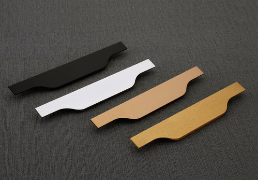 WH025 Aluminium Modern and Sleek Wardrobe Handle | Cabinet Handle | Wooden Furniture Handle | Door Handle| per inch