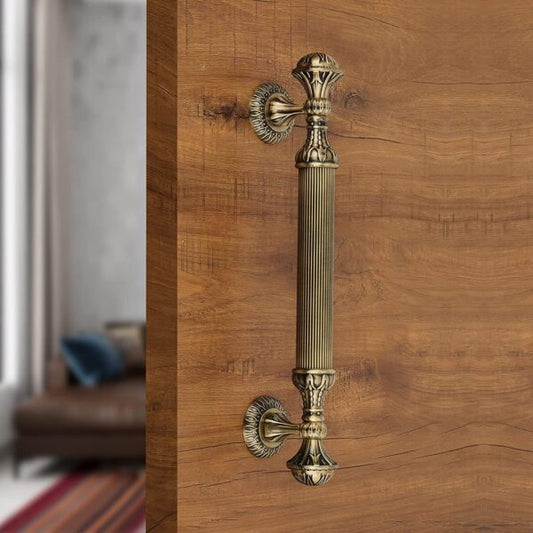 DDH5101 Main Door Handle | Pull Handle | Brass Antique Finish Door Handle | (Hole to Hole) Pack of 1 Pcs