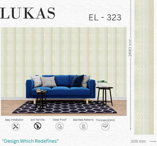 EL-323 Interior Louver Panel 2440mm x 305mm