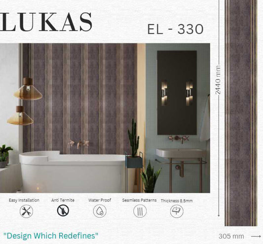 EL-330 Interior Louver Panel 2440mm x 305mm