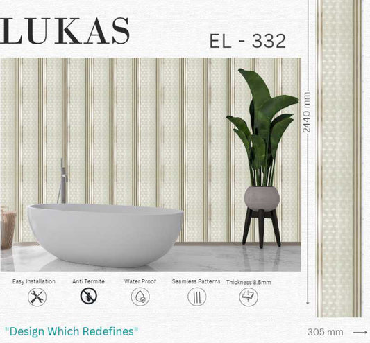 EL-332 Interior Louver Panel 2440mm x 305mm