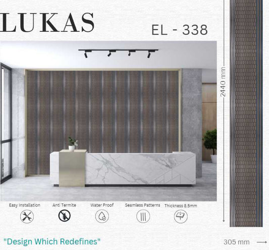 EL-338 Interior Louver Panel 2440mm x 305mm