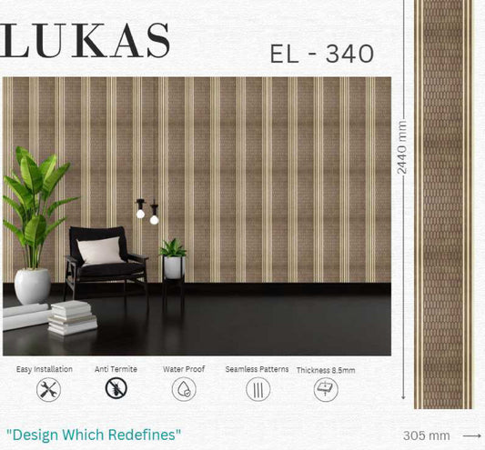 EL-340 Interior Louver Panel 2440mm x 305mm