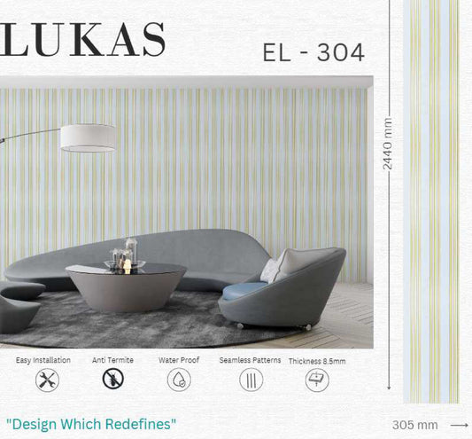 EL-304 Interior Louver Panel 2440mm x 305mm