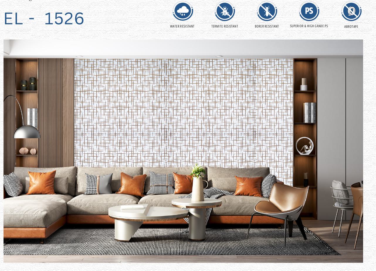 Designer Wall Panel - EL-1526 | 8X2 feet