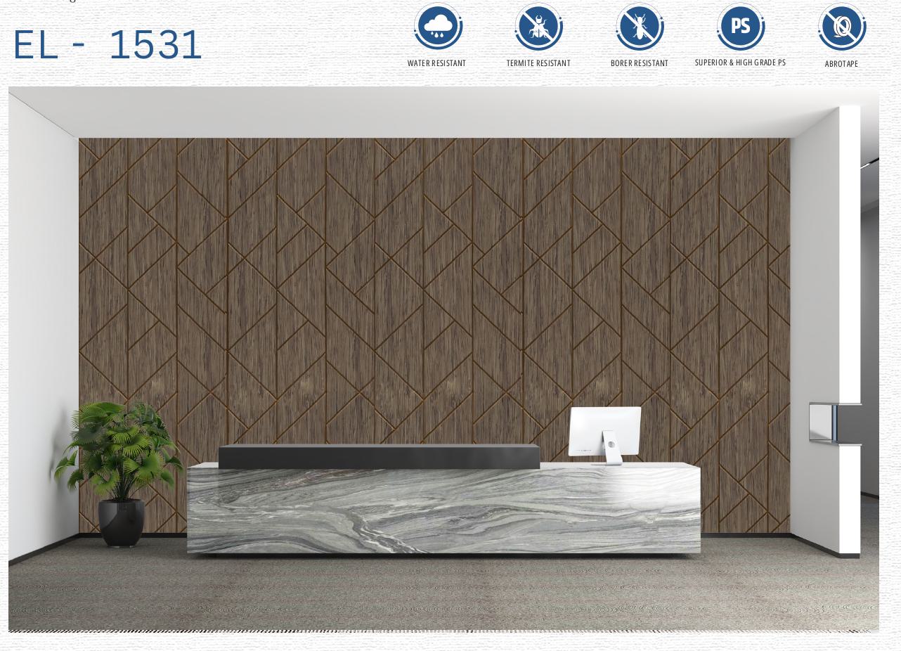Designer Wall Panel - EL-1531 | 8X2 feet