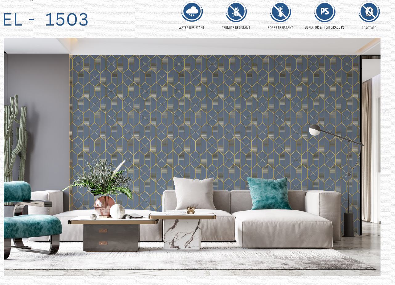 Designer Wall Panel - EL-1503 | 8X2 feet