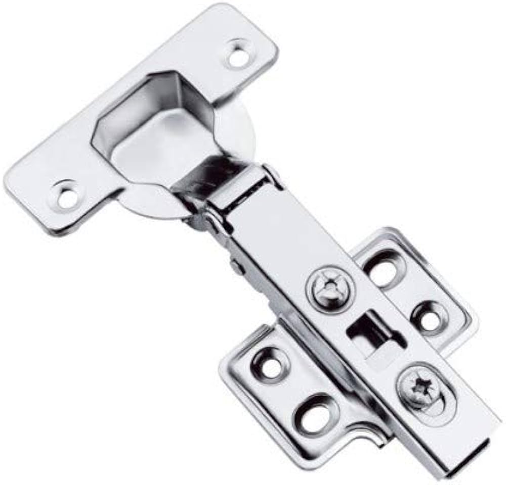 Archolio Interiors European Style Steel 8 Crank Clip-on Soft Close Concealed Cabinet Hinges (Pack of 1 Set)