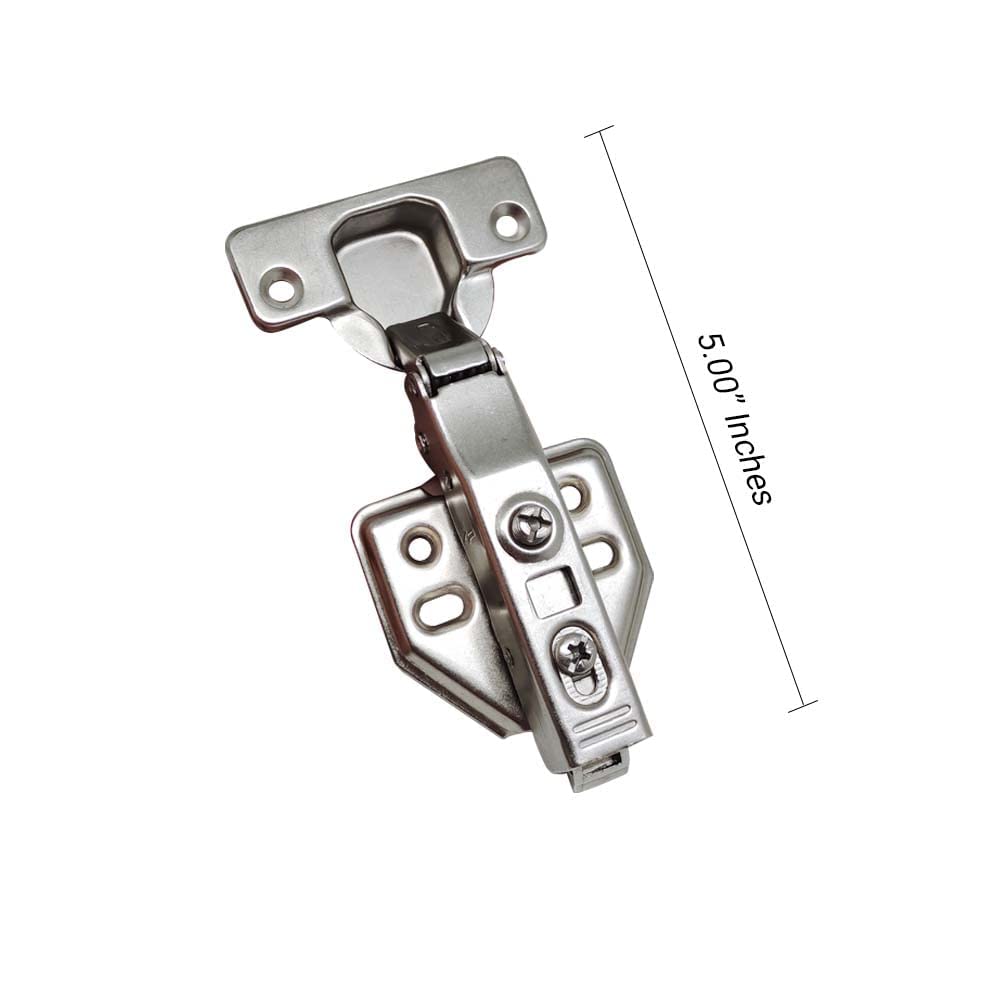 Archolio Interiors European Style Steel 0 Crank Clip-on Soft Close Concealed Cabinet Hinges (Pack of 1 Set)