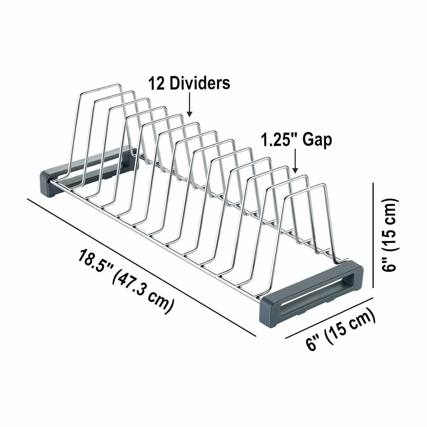 Stainless Steel Dish Rack 20 Inch/Modular Kitchen Basket Plate Rack