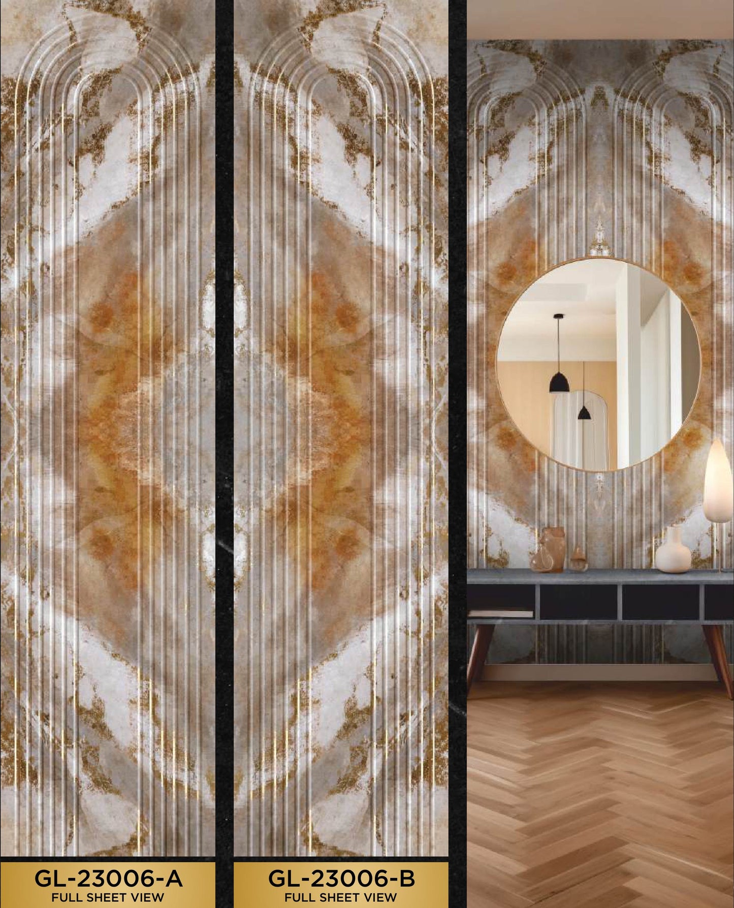 Designer Wall Panel - GL-23006 | 8X2 feet