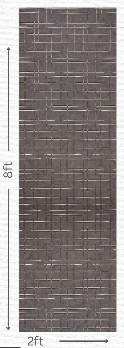Designer Wall Panel - EL-1525 | 8X2 feet