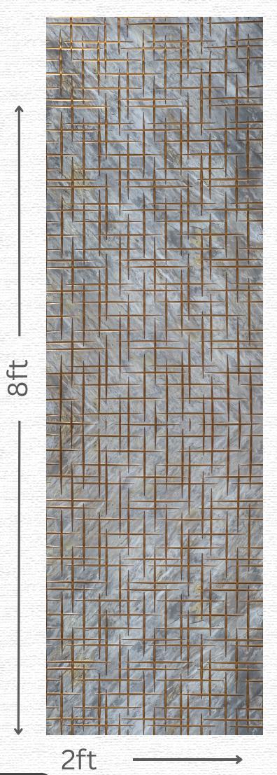 Designer Wall Panel - EL-1527 | 8X2 feet