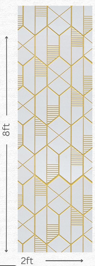 Designer Wall Panel - EL-1504 | 8X2 feet