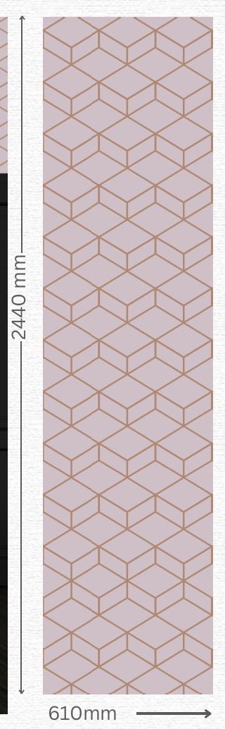 Designer Wall Panel - EL-7115 | 8X2 feet