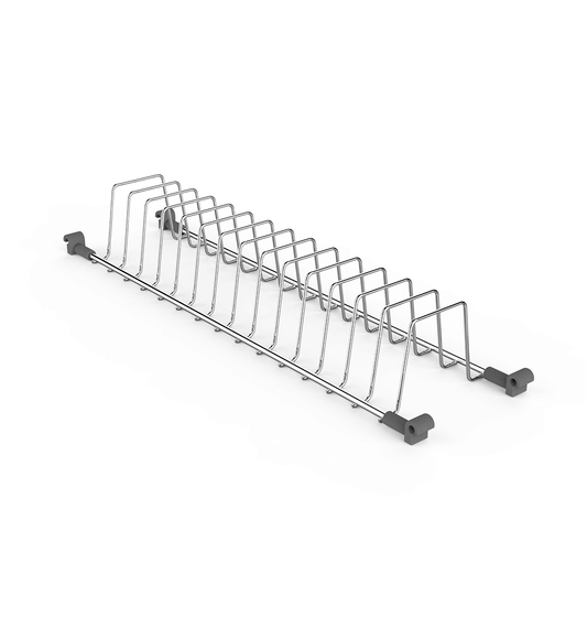 Cup and saucer Organiser for Drawer | 20” SS Aluminium | Kitchen organiser and Storage | Modular Kitchen Accessories