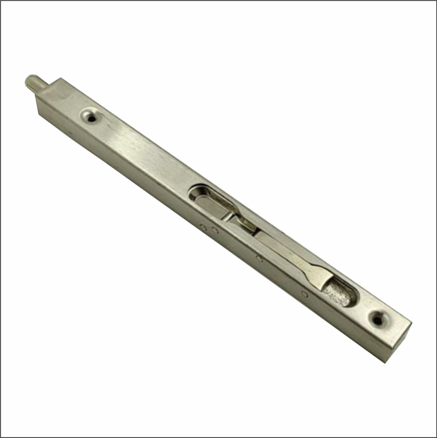 TB007 Square Tower Bolt | Stainless Steel  | Lever Action Flush Bolt | Concealed Security Door Lock for Composite Doors, Double Doors